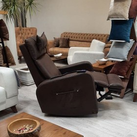 تصویر مبل ریلکسی برقی مدل power recliner لیزی بوی Lazaboy power recliner sofa