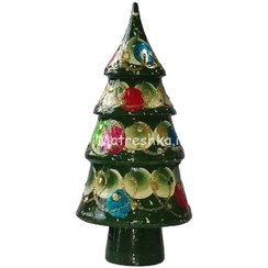 تصویر ماتروشکا 3 تایی کاج کریسمس و بابانوئل 