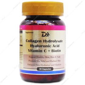 تصویر کلاژن هیدرولیز شده و هیالورونیک اسید و ویتامین سی و بیوتین تریتا داروی آرتا Hydrolyzed Collagen And Hyaluronic Acid And Vitamin C And Biotin Trita Darou Arta