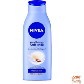 تصویر لوسیون بدن نیوآ مدل Soft Milk Shea Butter حجم 250 میلی لیتر Nivea Soft Milk Shea Butter Body Lotion 250ml