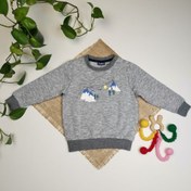 تصویر بلوز توکرکی نوزادی آستین بلند برند لوپیلو طرح کوهستان طوسی رنگ - 12 تا 24 ماه 