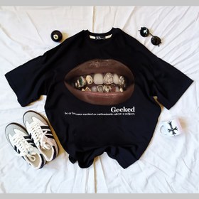 تصویر تیشرت گنگ پینترستی گریلز - L / مشکی represent graphic tee