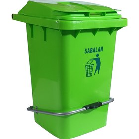 تصویر سطل زباله سبلان کد 60L - سبز 