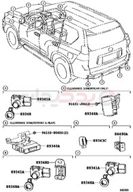 تصویر سنسور پارک ( تویوتا , پرادو , اریون , کمری ) 