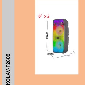 تصویر اسپیکر بلوتوثی قابل حمل مدل KOLAV-F2808 