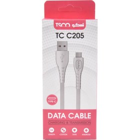 تصویر کابل تبدیل USB به USB-C تسکو مدل TCC205 طول 1 متر 