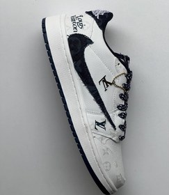 تصویر کتونی نایک جردن وان تراویس اسکات لویی ویتون ( Nike Travis scott Louis Vuitton ( LV 