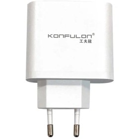 تصویر شارژر موبایل 3 پورت برند KONFULON مدل C81Q 