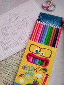 تصویر مداد رنگی 12+1 رنگ آریا 3016 