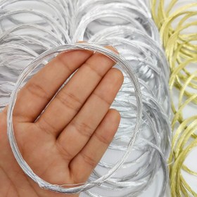 تصویر سیم گلسازی نقره ای 