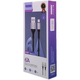 تصویر کابل شارژر Lightning برند تونک مدل M28 قابلیت شارژ سریع 6A Tonek Lightning 6A Cable Model M28