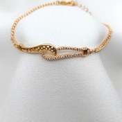 تصویر دستبند زنانه طرح شمشیری نگین دار ژوپینگ مدل XUPING2596 