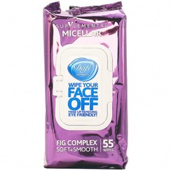 تصویر دستمال مرطوب دافی مدل میسلار بسته ۵۵ عددی 