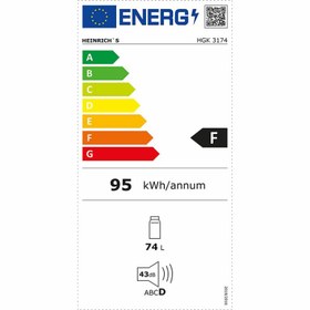 تصویر یخچال شوکیس 5 فوت هنریچ مدل HGK-3174 