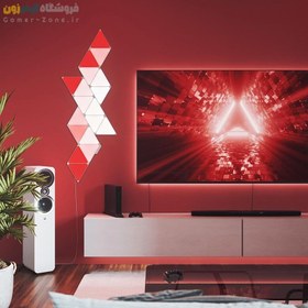 تصویر پنل روشنایی مثلثی هوشمند 15 تکه / 18 تکه / 21 تکه نانولیف Nanoleaf Shapes Triangles Starter Kit (15 / 18 / 21 Panels) 