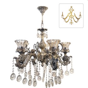 تصویر کریستال آویز لوستر کد LA204-P2 بسته 12 عددی*868 