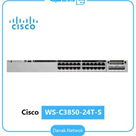 تصویر سوئیچ سیسکو مدل WS-C3850-24T-S استوک Cisco WS-C3850-24T-S 24Port Switch Stock