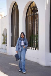 تصویر کت جین کوتاه ترک طرح سلین 