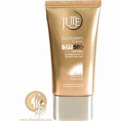 تصویر کرم ضد آفتاب ژوت بی رنگ مناسب انواع پوست SPF50 حجم 40 میل Jute Sunscreen Cream SPF50 for All Skin 40ml