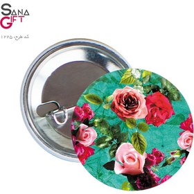 تصویر پیکسل طرح گل گلی رز 