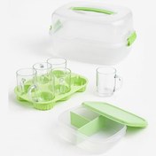 تصویر ست چای خوری مسافرتی ۶ نفره لیمون کد ۲۴۴۰ 