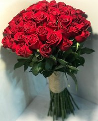 تصویر دسته گل گرد رز قرمز حنا 970 