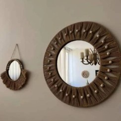 تصویر آینه کنفی سایز بزرگ و کوچک Large and small hemp mirrors