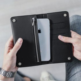 تصویر الگوی کیف پول چرم T156 