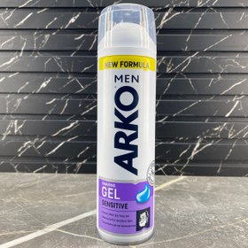 تصویر ژل اصلاح آرکو من مدل Sensitive مناسب پوست حساس ARKO men Sensitive Shaving gel  200ml