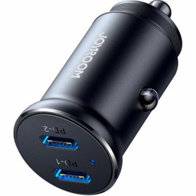 تصویر شارژر فندکی فست شارژ ماشین تایپ سی 30 وات جویروم JR-CCN06 