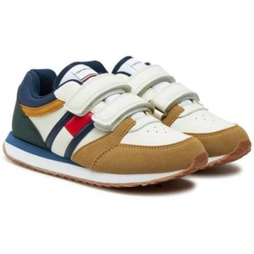 تصویر کفش ورزشی کم‌ارتفاع با چسب ولکرو برای جوانان برند Tommy Hilfiger Youth Low Top Velcro Sneakers