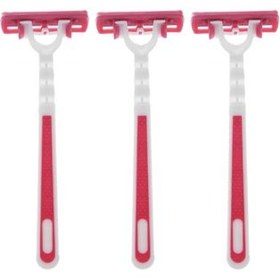 تصویر تیغ زنانه 2 لبه صابون دار پک 3 عددی اسکارد Eskard Women Razor Pack Of 3