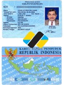 تصویر فایل لایه باز آیدی کارت اندونزی (ادیت اختصاصی) 