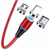 تصویر کابل شارژ مگنتی 3 کاره YOOKiE مدل CB4 - سازگار با آیفون، اندروید و تایپ سی 