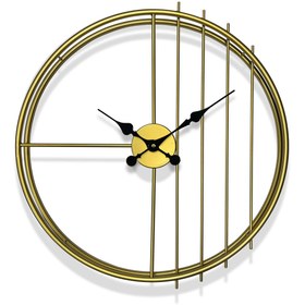 تصویر ساعت دیواری فلزی MD6019 - طلایی ا MD6019 metal wall clock MD6019 metal wall clock