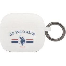 تصویر کاور سیلیکونی پولو مدل Horses Flag مناسب برای Airpods 3 U.S.Polo Assn.Silicone Horses Flag Case for Airpods 3