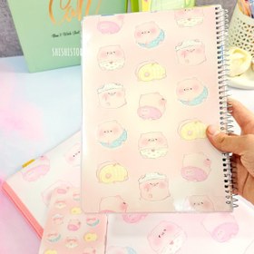 تصویر دفتر 80برگ جلد مجلد سویل 