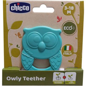 تصویر دندانگیر سیلیکونی جغد چیکو Chicco Chicco Owly Teether ECO silicone teether code: 136483