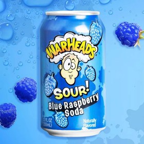 تصویر نوشیدنی ترش وارهدز بلوبری Warheads soda blueberry 