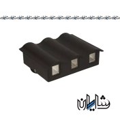 تصویر چراغ دیواری فضای آزاد موجدار دو طرف رفلکتور 18 وات EDC 18 watt EDC reflector free space wall light