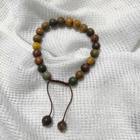 تصویر دستبند سنگ جاسپر سرخپوستی 