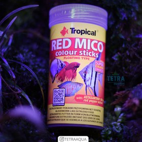 تصویر غذای ماهی رد میکو کالر استیکز تروپیکال Red Mico Colour Sticks Tropical 