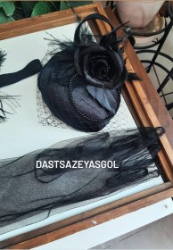 تصویر کلاه فرانسوی کوچک - شماره6 / مشکی kolah faransavi