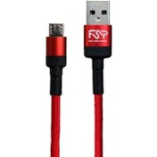 تصویر کابل تبدیل USB به microUSB اف اس پی مدل C-70 طول 1 متر 