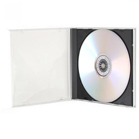 تصویر قاب CD پهن کف مشکی (فقط عمده) Standard CD jewel case