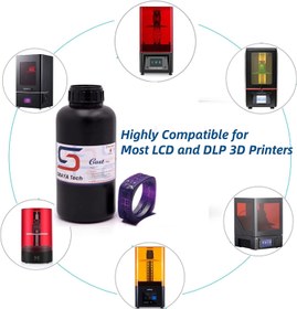 تصویر رزین رنگ بنفش 1000 گرمی Siraya Tech 3D Printer Resin - ارسال 20 روز کاری 