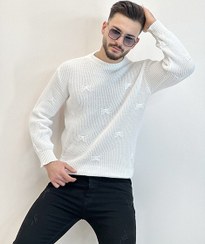 تصویر پلیور بافت زاپ‌دار Stylish and new thick and high-quality zippered sweater