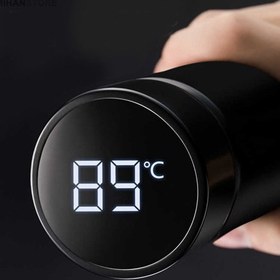 تصویر فلاسک هوشمند دماسنج دار ظرفیت 0.5 لیتری 