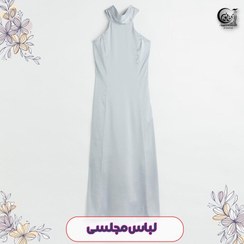 تصویر لباس مجلسی زنانه ساتن ساقدوش سایز اسمال برند H AND M 