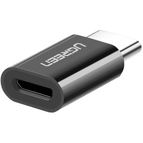 تصویر تبدیل OTG تایپ سی به Micro USB یوگرین مدل US157 Ugreen US157 USB-C Male to MicroUSB Female OTG Adaptor